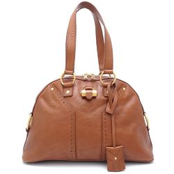 YVES SAINT LAURENT Muse handbag 156465 shoulder bag leather brown 351172