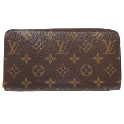 LOUIS VUITTON Louis Vuitton Monogram Long Wallet M60017 Zippy Brown 180405