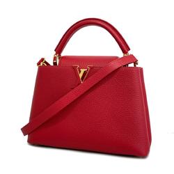 Louis Vuitton Handbag Taurillon Capucines BB M94754 Red Ladies