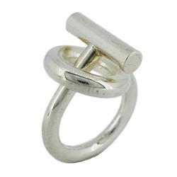Hermes Ring Echappe MM 925 Silver Women's
