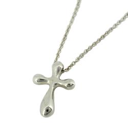 Tiffany Necklace Elsa Peretti Cross 925 Silver Women's