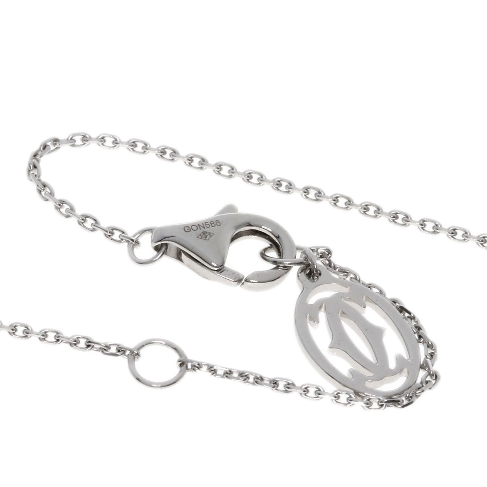 Cartier D'Amour Diamond Necklace K18 White Gold Women's CARTIER