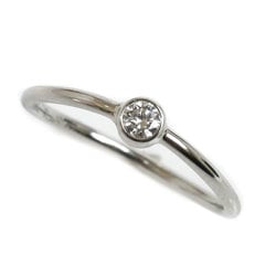 TIFFANY&Co. Tiffany Pt950 Platinum Wave Single Row Diamond Ring 60016995 Size 6.5 1.3g Women's