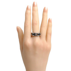 CHANEL K18WG White Gold Ceramic Ultra Collection Medium Ring J2636 Size 18 58 10.7g Unisex