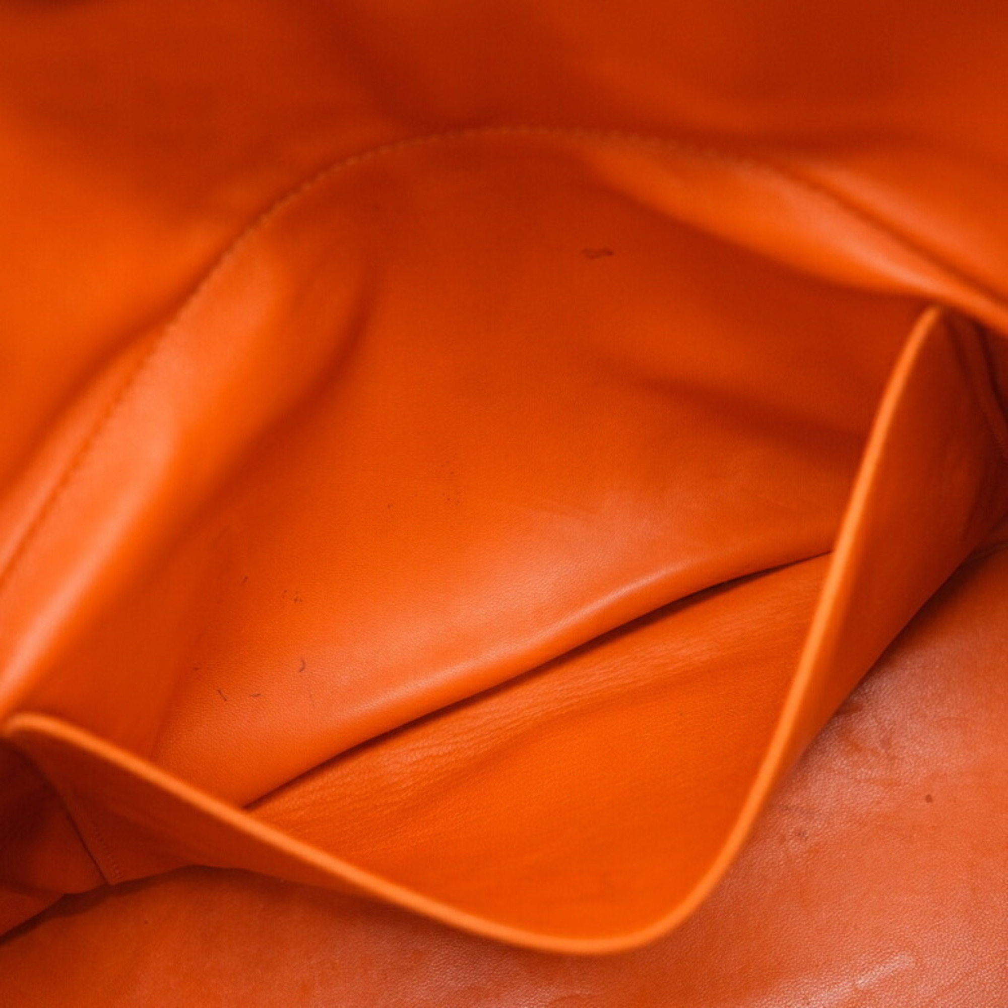 HERMES Bolide 31 Handbag Shoulder Bag Taurillon Clemence Leather Fu Orange