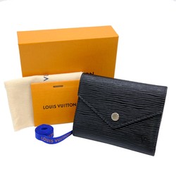LOUIS VUITTON Long Wallet Tri-Fold Portefeuille Epi Leather Noir Black Coin Purse M62173