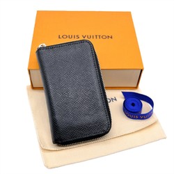 LOUIS VUITTON Louis Vuitton Zipper Coin Purse Wallet/Coin Case Taiga Ardoise Wallet Black M32832