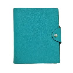 Hermes Ulysse PM Agenda Notebook Cover, Diary Taurillon Clemence, Blue Jean, Blue, Turquoise H Stamp