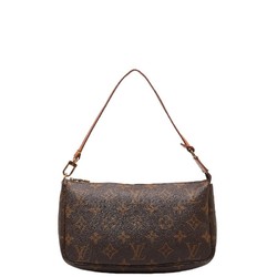 Louis Vuitton Monogram Pochette Accessory Handbag Pouch M51980 Brown PVC Leather Women's LOUIS VUITTON
