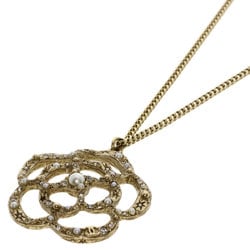CHANEL Camellia Faux Pearl Necklace for Women