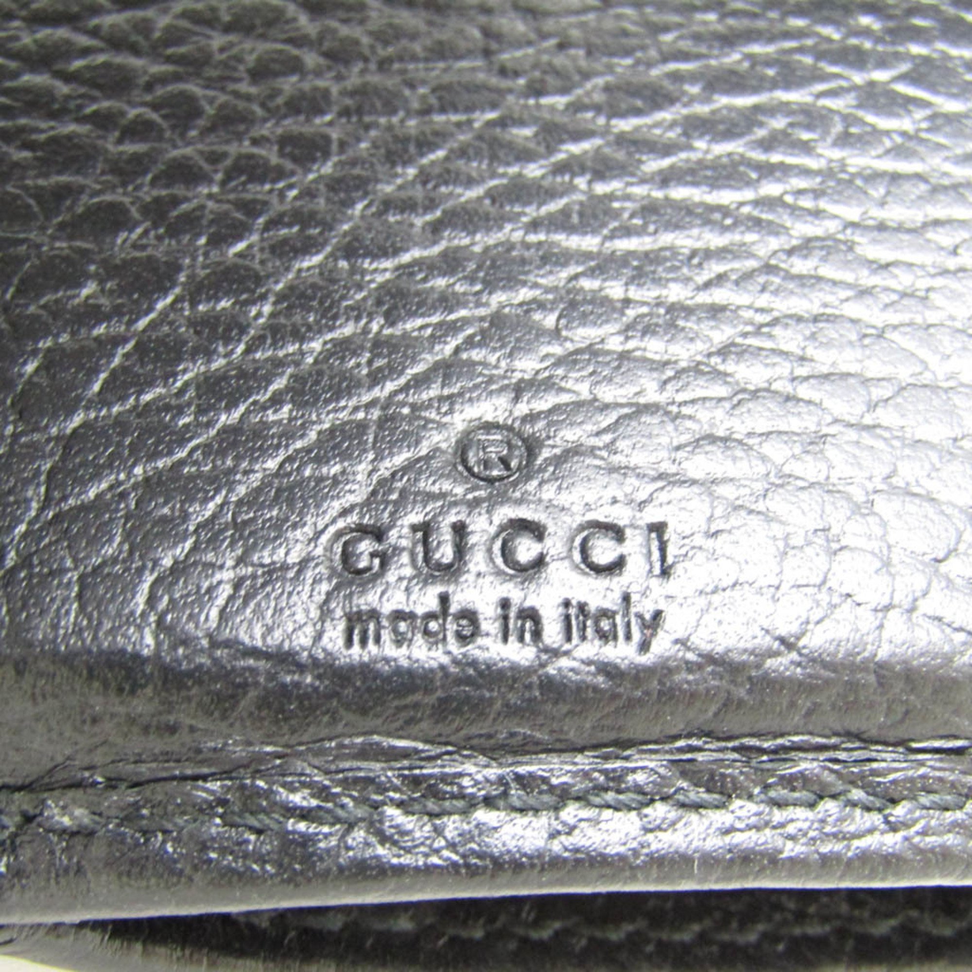 Gucci PETITE MARMONT 644407 Women's Leather Wallet (tri-fold) Black