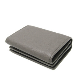 Saint Laurent Tiny Wallet 459784 Women,Men Leather Wallet (tri-fold) Gray