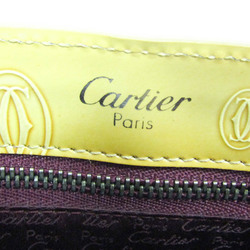 Cartier Happy Birthday Women's Patent Leather Handbag Beige