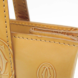 Cartier Happy Birthday Women's Patent Leather Handbag Beige