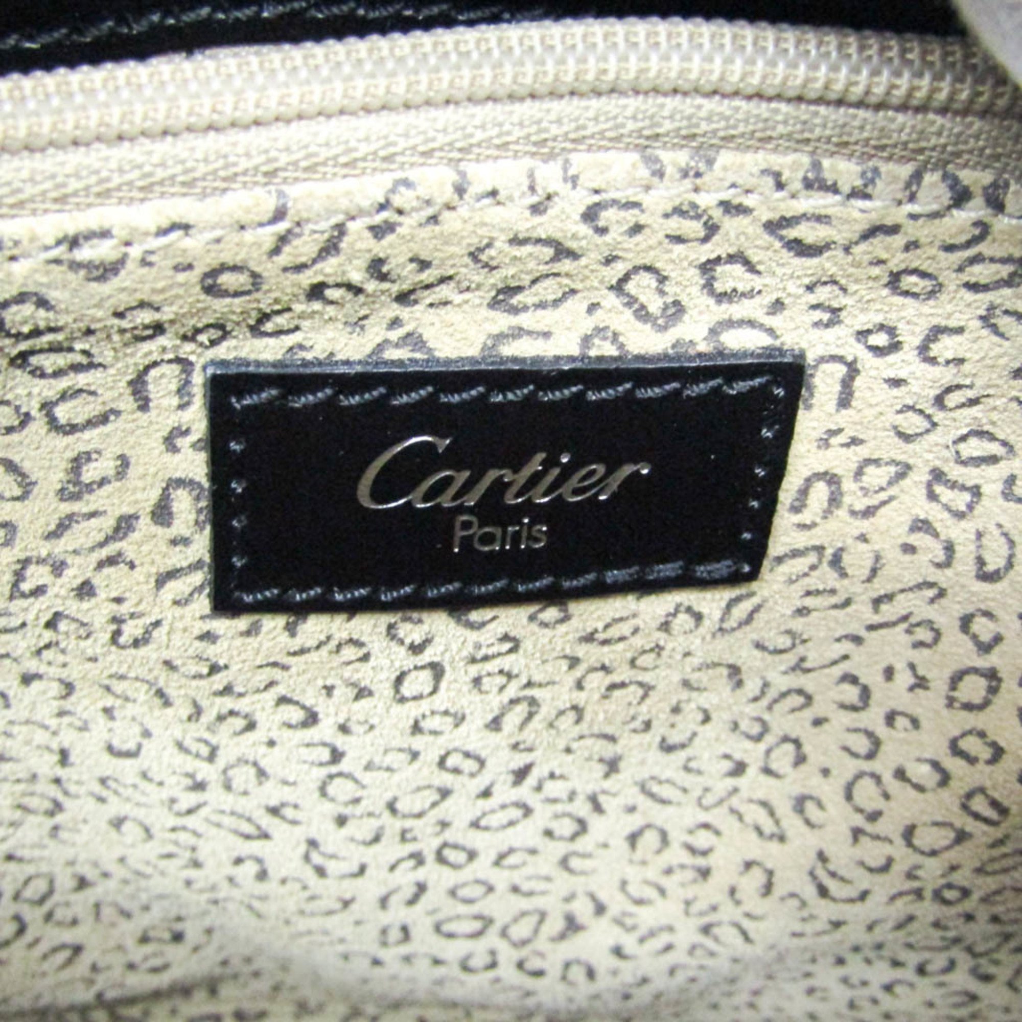 Cartier Panthère Women's Leather Backpack Black