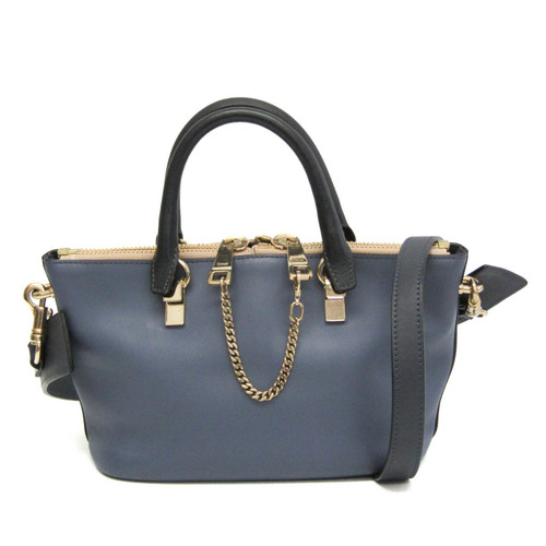 Chloé Baylee MINI 3S0171 Women's Leather Handbag,Shoulder Bag Dark Blue,Navy
