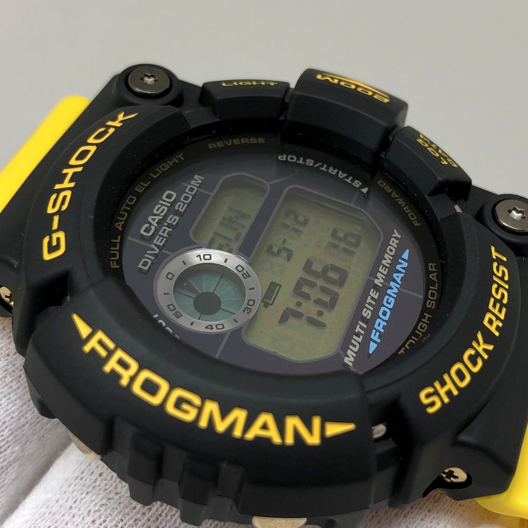 G-SHOCK CASIO Casio Watch GW-204K-9JR Dolphin/Whale FROGMAN Tough Solar Digital Resin Titanium Black Yellow Men's Mikunigaoka Store IT4802NJJAS0 RM3536D