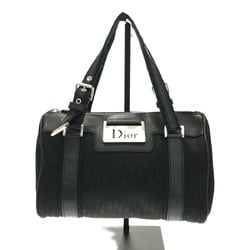 Christian Dior Boston Bag Trotter Canvas Leather Black Women's Mikunigaoka Store ITPE9954EHC0 RM4842D