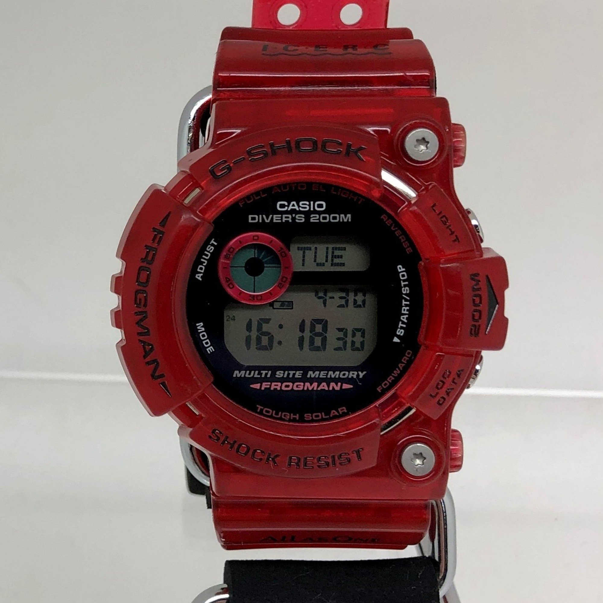 G-SHOCK CASIO Casio Watch GW-203K-4 FROGMAN Irukuji 2003 Dolphin Whale CANDY RED Tough Solar Digital Mikunigaoka Store IT0TY4AQ8M80