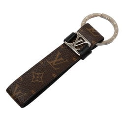Louis Vuitton Monogram LV Dragonne Key Case Ring Bag Charm M62709 Brown Noir Black PVC Women's LOUIS VUITTON
