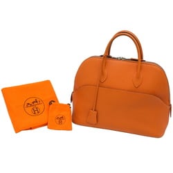 HERMES Hermes Bolide Taurillon Clemence 1923 30 Handbag Tote Bag Orange