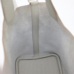 HERMES Picotin Lock PM Handbag Tote Bag Gripere Light Gray Taurillon Clemence