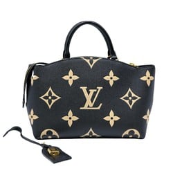 LOUIS VUITTON Louis Vuitton Petit Palais PM Handbag Tote Bag Monogram Empreinte Black M58913 IC Chip