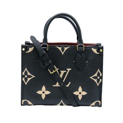 LOUIS VUITTON Louis Vuitton On the Go PM Monogram Empreinte Leather Bicolor Shoulder Tote Bag IC Chip M45659