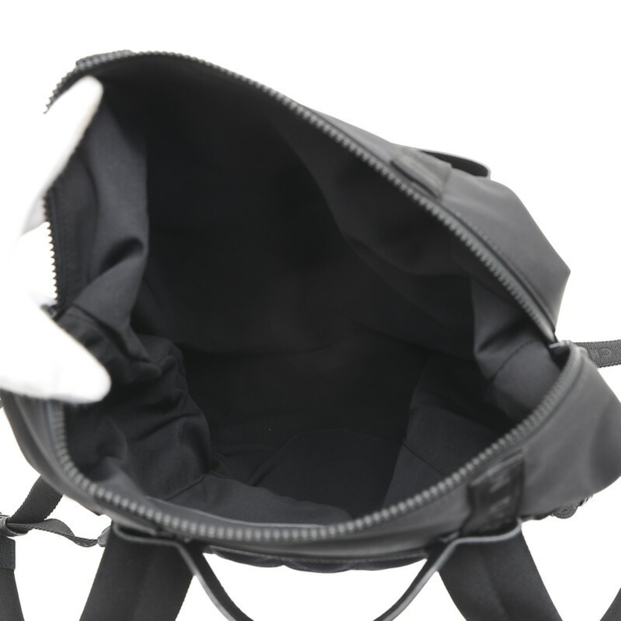 Christian Dior Dior Sorayama collaboration backpack, nylon, leather, black, silver