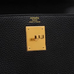 Hermes Kelly 28 Inner Stitching Handbag Togo Black B Stamp