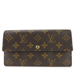 Louis Vuitton Long Wallet Pochette Portemonnais Credit M61725 Monogram Canvas Brown Bifold Card Accessory Women's LOUIS VUITTON