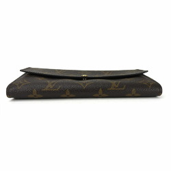 Louis Vuitton Long Wallet Pochette Portemonnais Credit M61725 Monogram Canvas Brown Bifold Card Accessory Women's LOUIS VUITTON