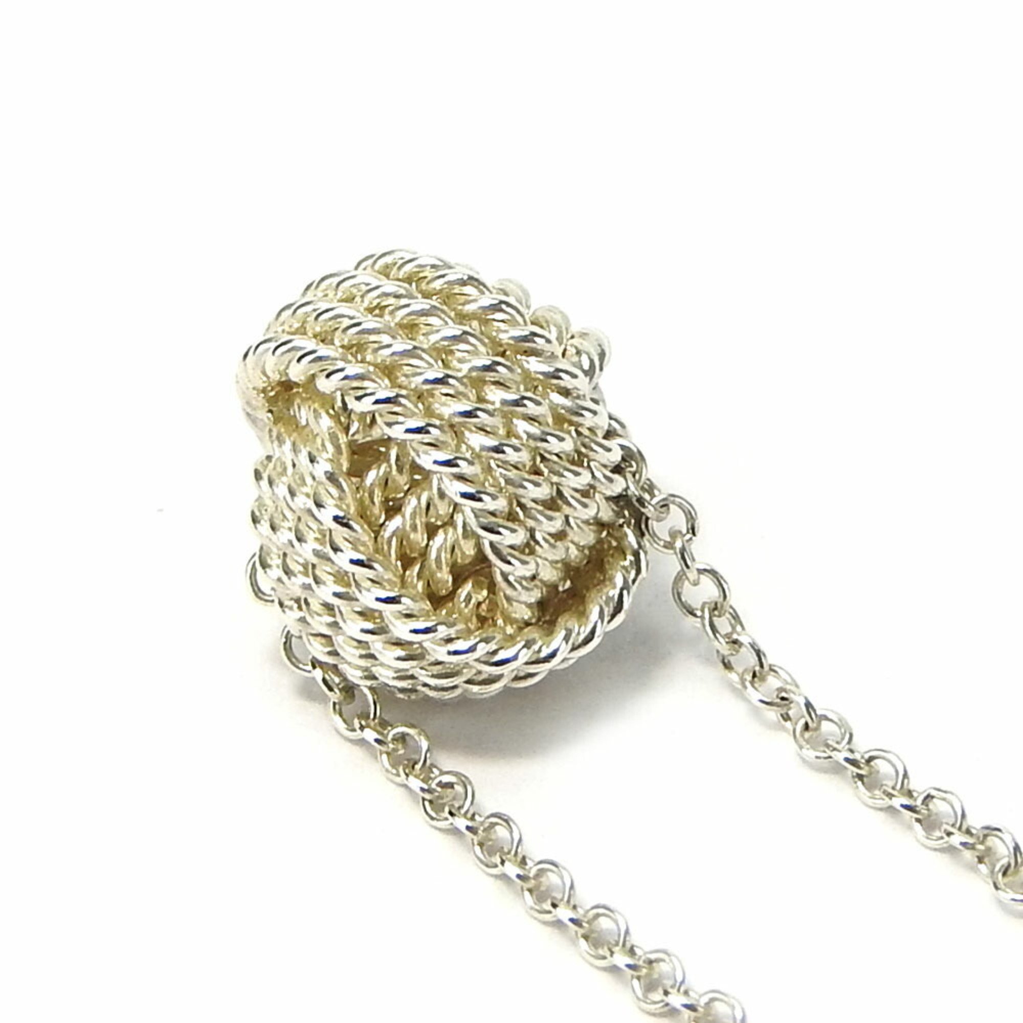 Tiffany Necklace Mesh Ball Silver 925 Approx. 2.3g Accessories Women's TIFFANY&Co.