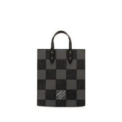 Louis Vuitton Damier Checkerboard Sac Plat XS Handbag Shoulder Bag N60479 Noir Black Leather Women's LOUIS VUITTON