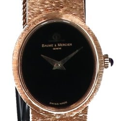 Baume & Mercier 750 cal.BM775 Oval Hand-wound Watch Yellow Gold Ladies