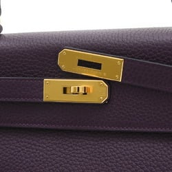 Hermes Kelly 28 Inner Stitching Handbag Raisin Taurillon U Stamp