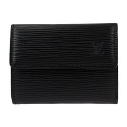 LOUIS VUITTON Louis Vuitton Ludlow Bi-fold Wallet M63302 Epi Leather Noir Black W Coin Purse Card Case Business Holder