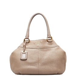 Prada Handbag BN1777 Beige Gold Leather Women's PRADA
