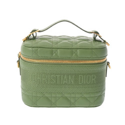 CHRISTIAN DIOR DIORTRAVEL Vanity Small Green S5488UNTR Women's Lambskin Shoulder Bag