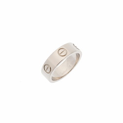 CARTIER Love Ring #50 Size 9.5 Women's K18 White Gold