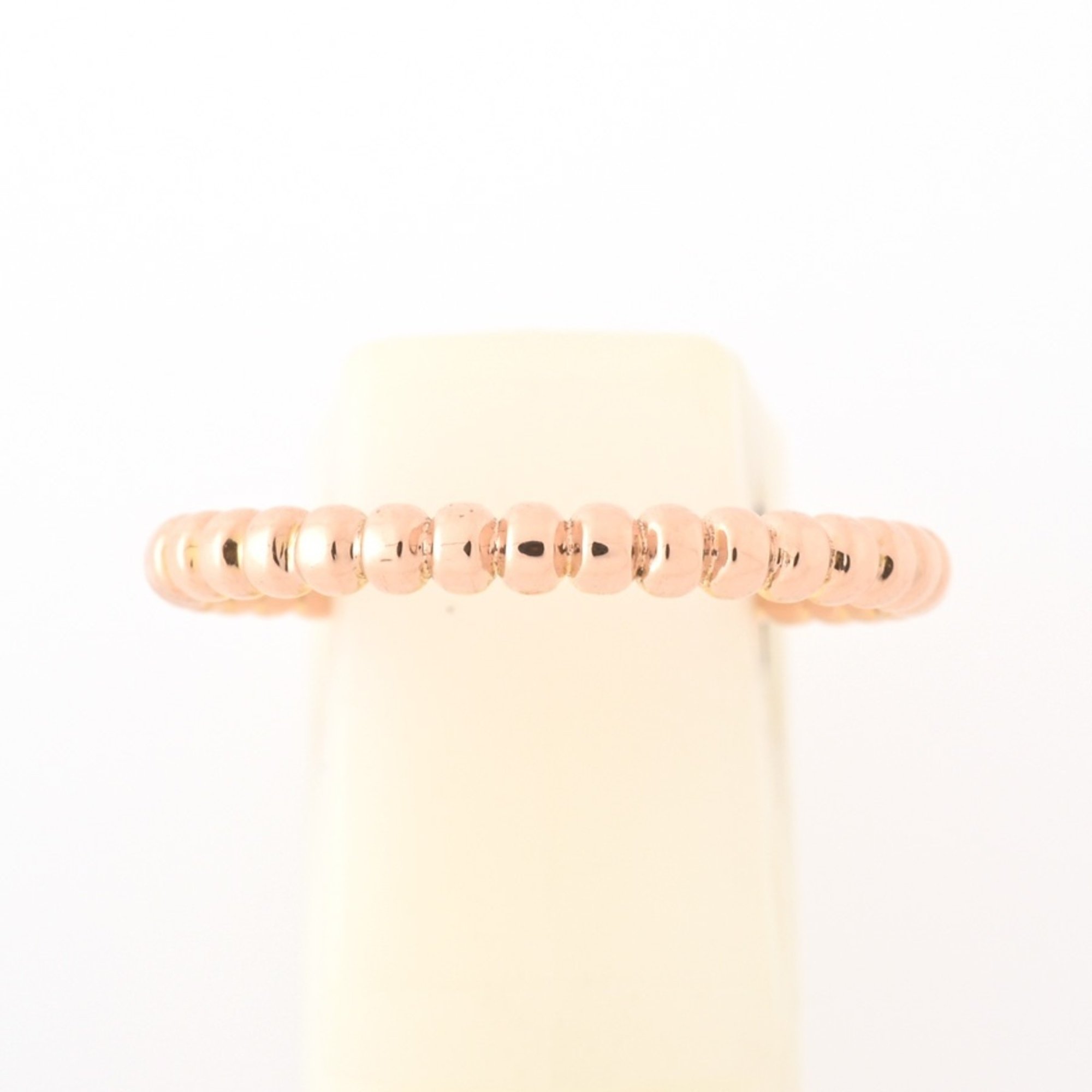 Van Cleef & Arpels Perlée Gold Pearl Ring Au750 K18 Rose #9 L-155553