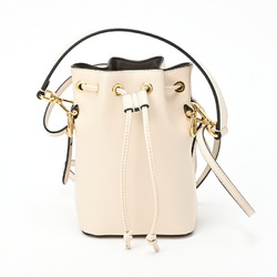 FENDI Montresor Bag 8BS010 Leather Ivory E-155430