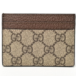 GUCCI Ophidia GG Card Case 523159 96IWG 8745 Supreme Leather Beige Brown T-155509