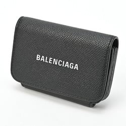 BALENCIAGA Accordion Card Case 594225 Black S-155402