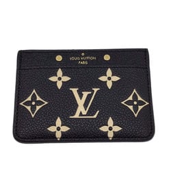 LOUIS VUITTON Louis Vuitton Monogram Empreinte Card Case Business Holder Porte Carte Sample M81022 Black Beige RFID Accessories Women Men Unisex