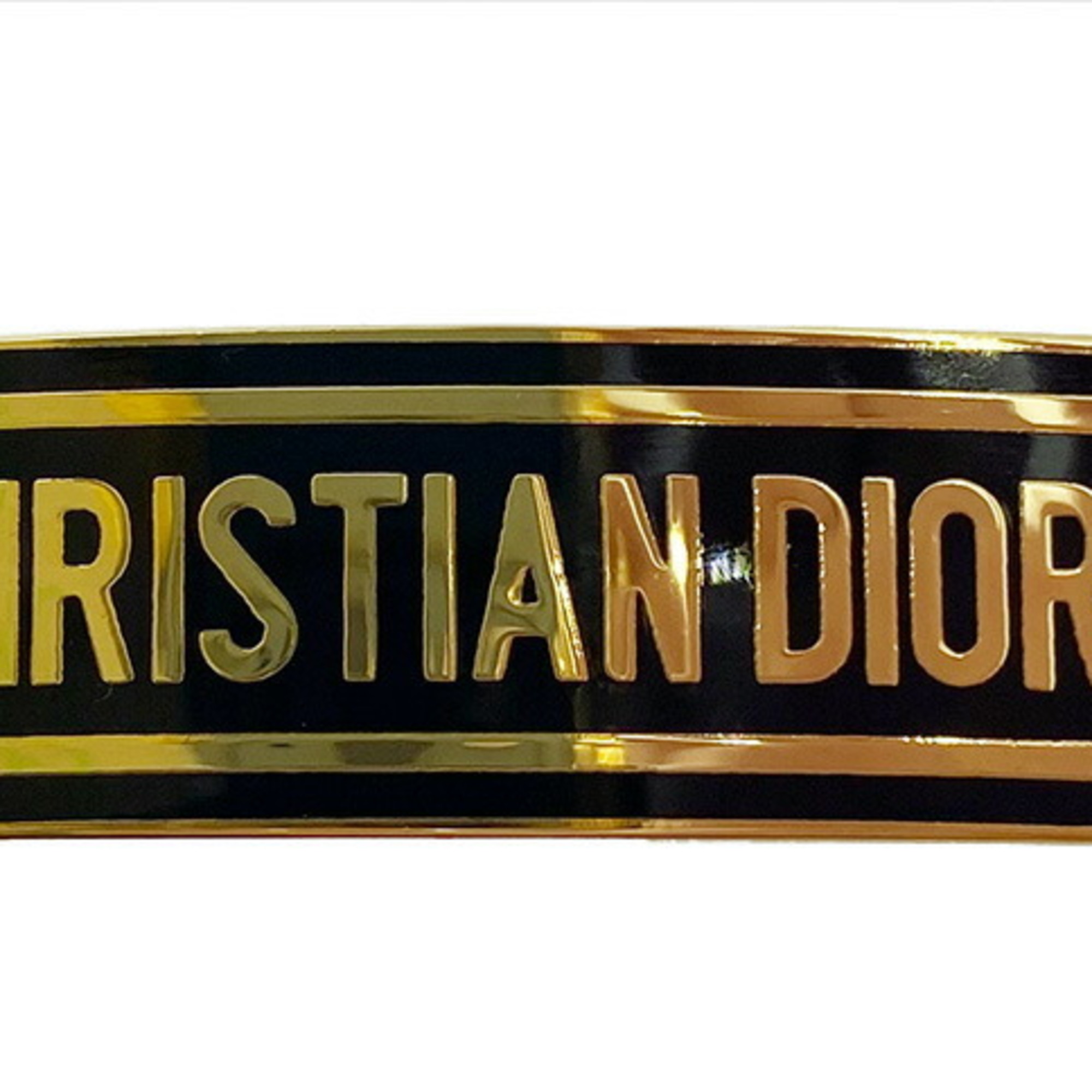 Christian Dior J'adior Hair Clip GP Gold Black Women's