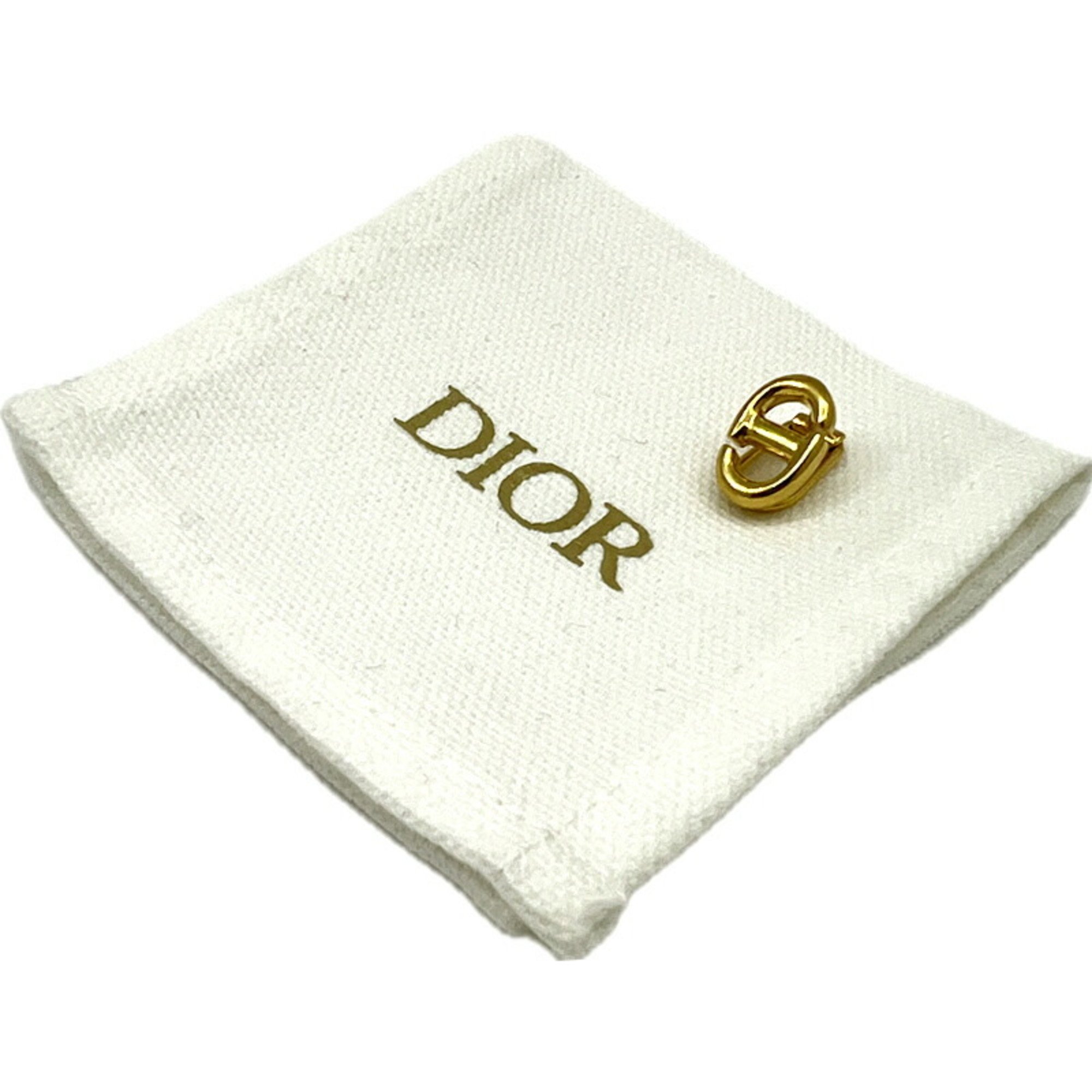 Christian Dior DIOR Earrings, Single Ear, Gold, Men's, Unisex, Women's, Gold