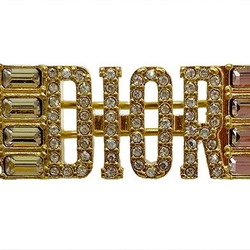 Christian Dior J'adior Hair Clip GP Gold Rhinestone Pearl Women's