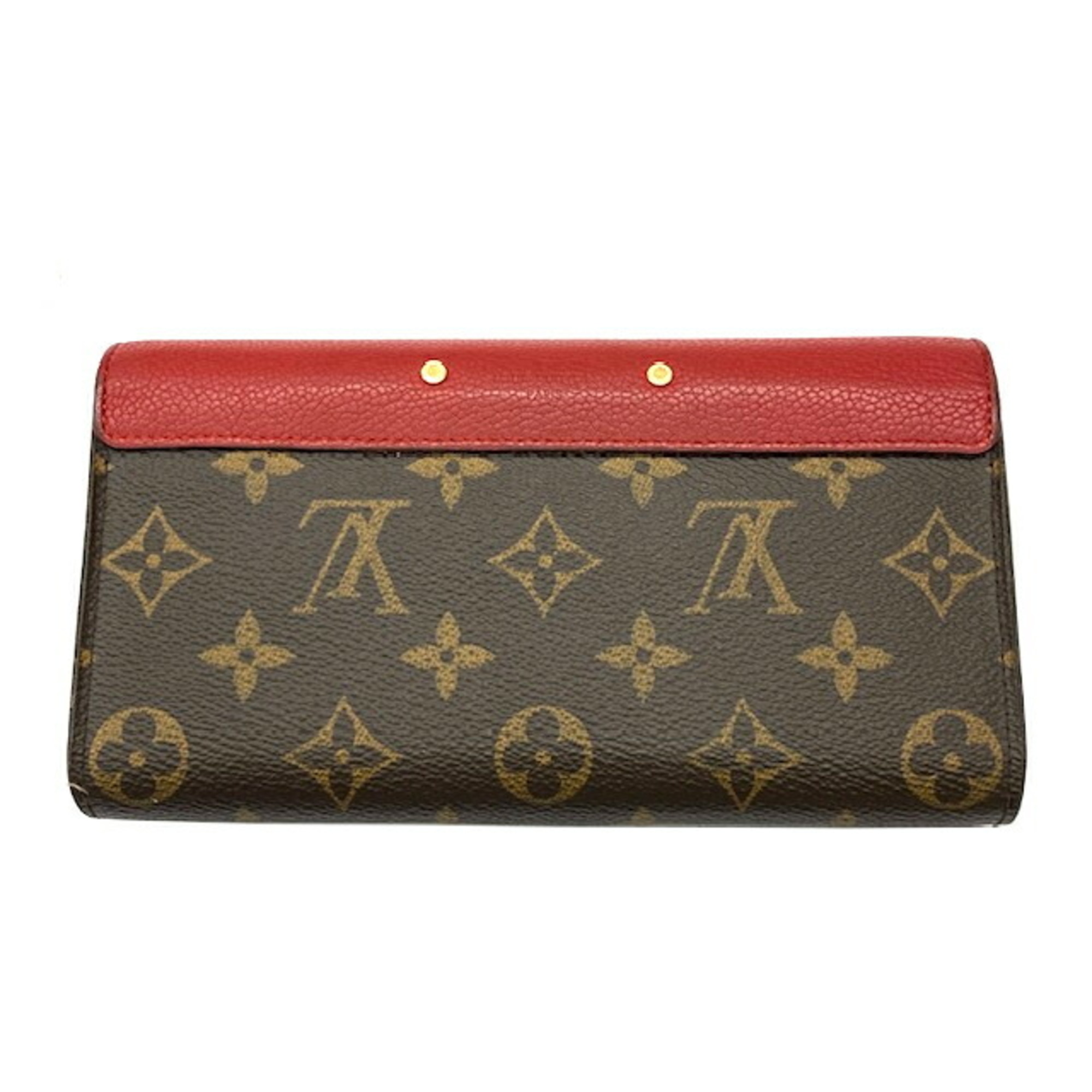 LOUIS VUITTON Louis Vuitton Portefeuille Pallas Monogram M58414 Cerise