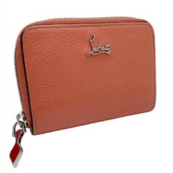 Christian Louboutin Panettone coin case wallet leather pink red women's box